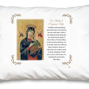 Perpetual Help Pillow Case - English Prayer
